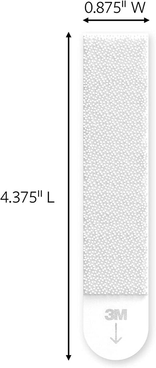 Command Large Picture Hanging Strips, Damage Free Hanging Picture Hangers, No Tools Wall Hanging Strips for Living Spaces, 14 White Adhesive Strip Pairs(28 Command Strips) - Image 2